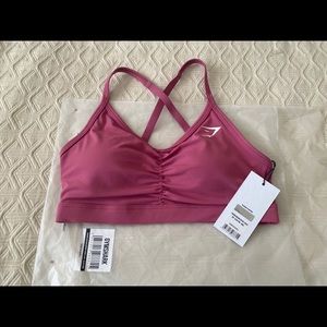 Gymshark training sports bra blush pink size small